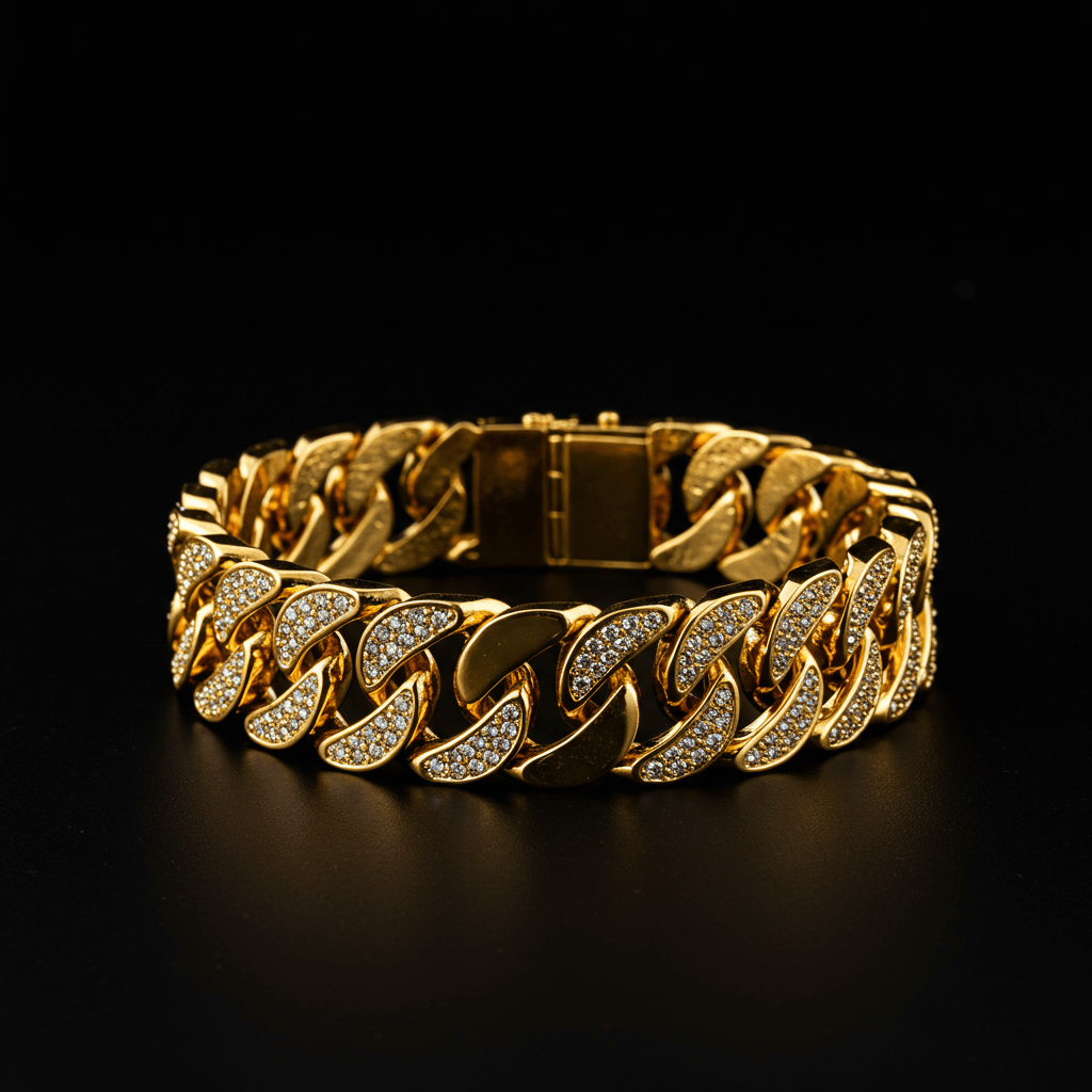 Gold ankle bracelet