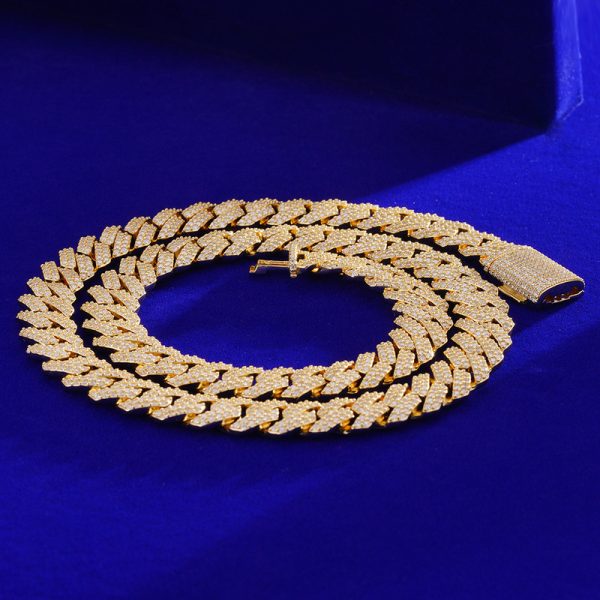 12mm Iced Miami Cuban Link Bracelet VVS Moissanite Diamond