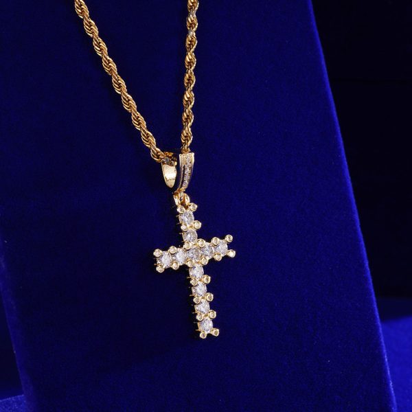 Iced Out Cross Pendant