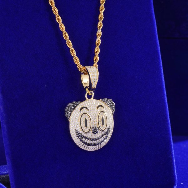 Iced Out Clown Emoji Pendant VVS Moissanite Diamond