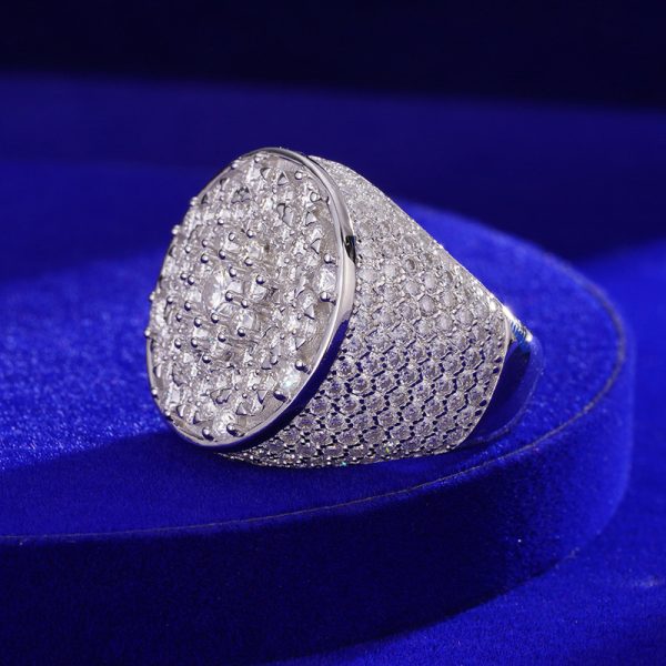 Special Iced Baguette VVS Moissanite Diamond Ring