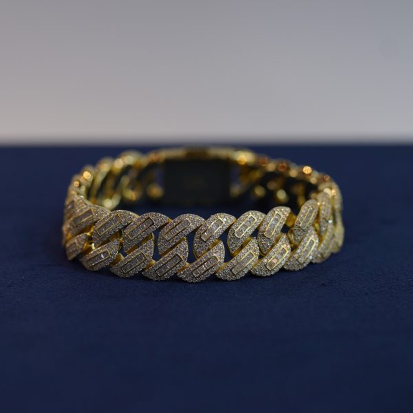 Diamond dancing Cuban-link ring Bracelets
