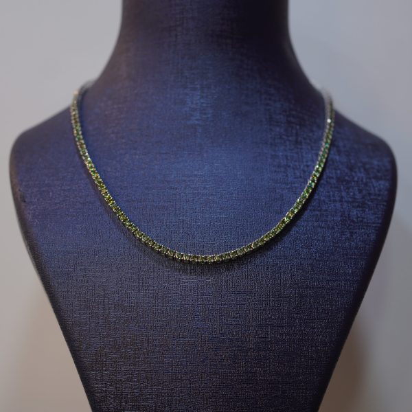 Emerald Green M VVS Tennis Chain Dreams Diamond Dancing