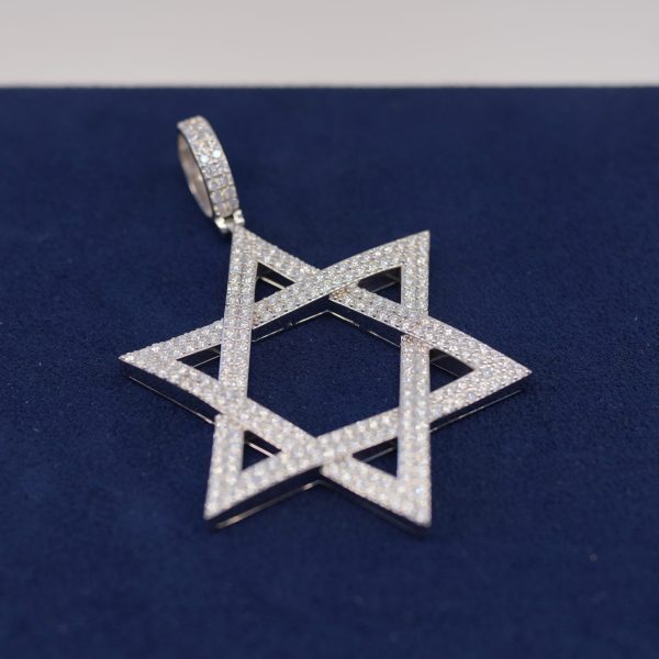 Diamond Dancing six-point star pendant