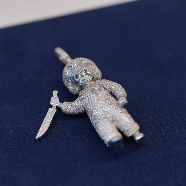 VVS Diamond dancing Iced-out Chucky pendant