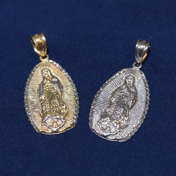 Virgin Mary pendant symbolizing faith, protection, and devotion *( chain are not Including )